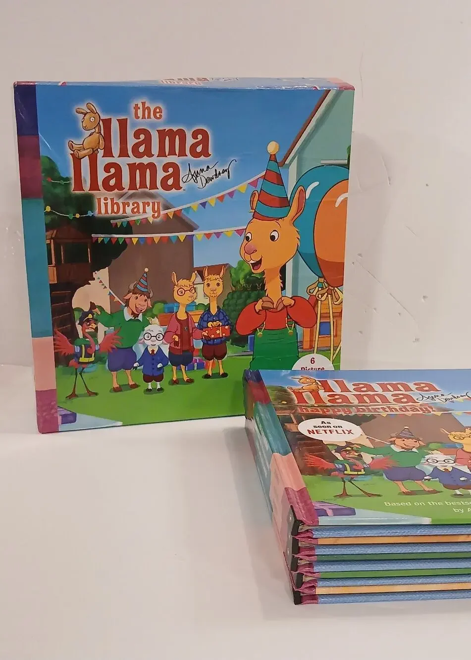 LLAMA LLAMA Library By Johanna Hurwitz 5 Hardback Books In Box Pajamas